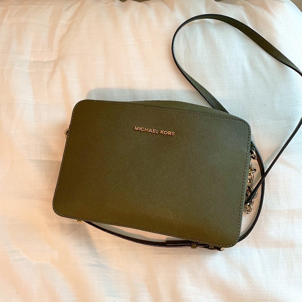 Michael Kors East West Crossbody Olive Army Green